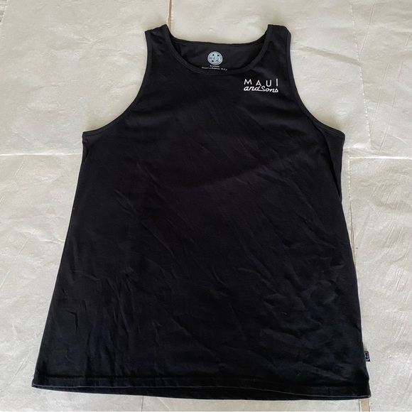Maui and Sons Black Tank with Colorful Logo - Picture 3 of 8